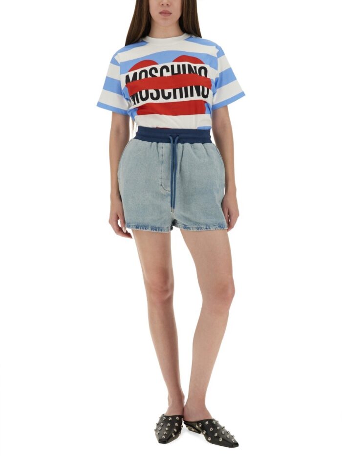 MOSCHINO JEANS T-SHIRT WITH LOGO