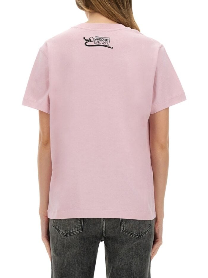 MOSCHINO JEANS T-SHIRT WITH PRINT