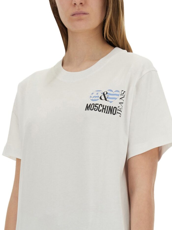 MOSCHINO JEANS T-SHIRT WITH PRINT