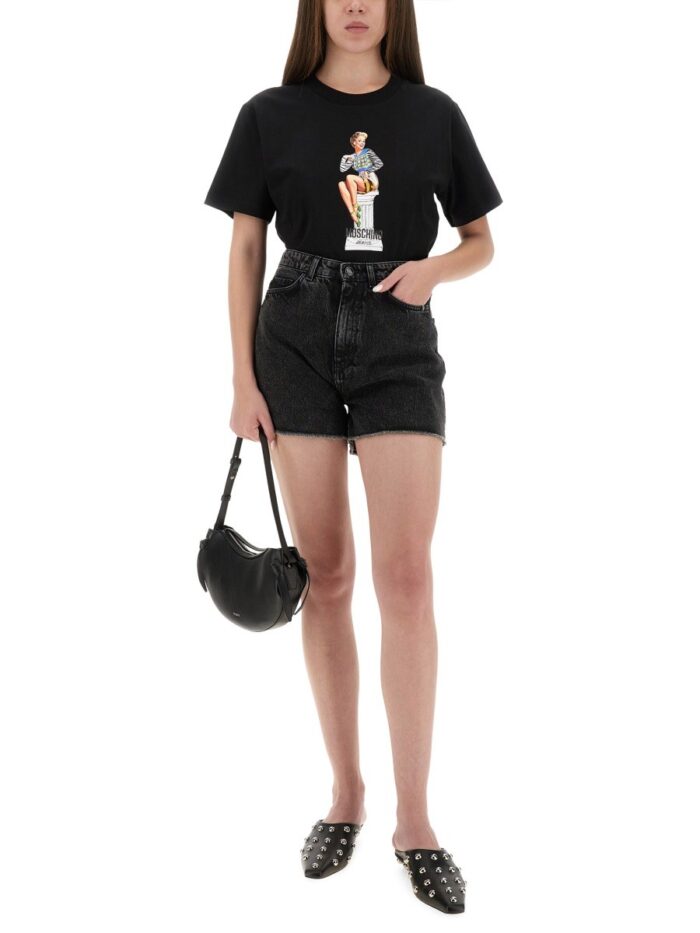 MOSCHINO JEANS T-SHIRT WITH PRINT
