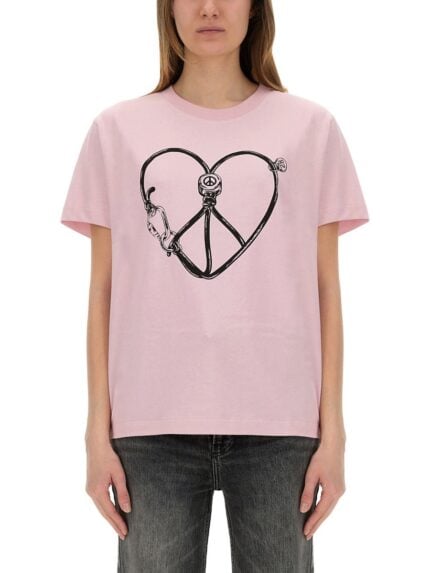 MOSCHINO JEANS T-SHIRT WITH PRINT