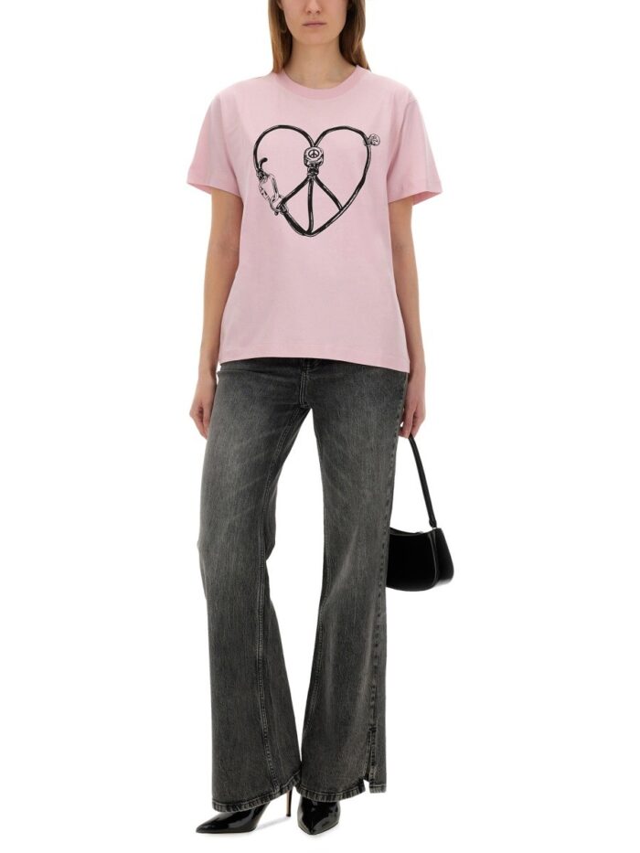 MOSCHINO JEANS T-SHIRT WITH PRINT