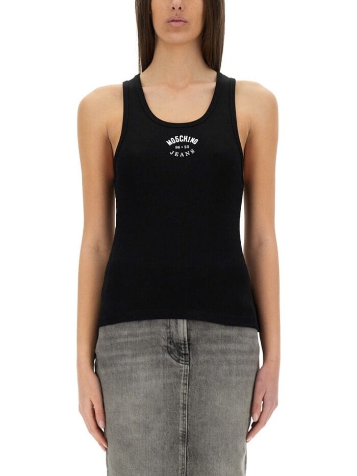 MOSCHINO JEANS TOPS WITH LOGO