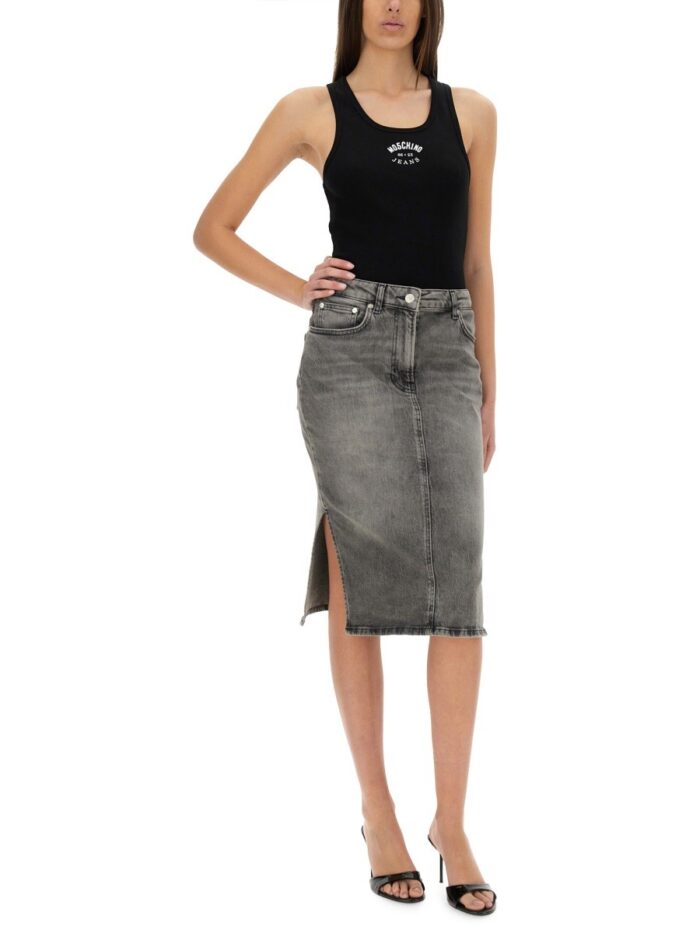 MOSCHINO JEANS TOPS WITH LOGO