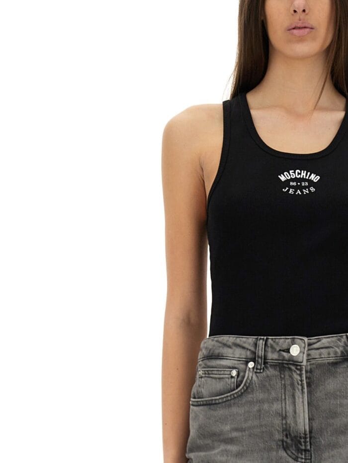 MOSCHINO JEANS TOPS WITH LOGO