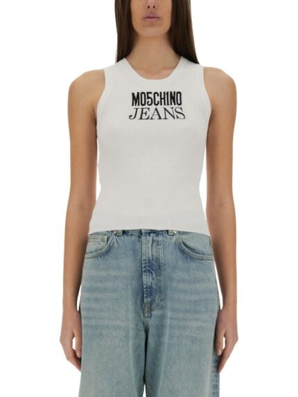 MOSCHINO JEANS TOPS WITH LOGO