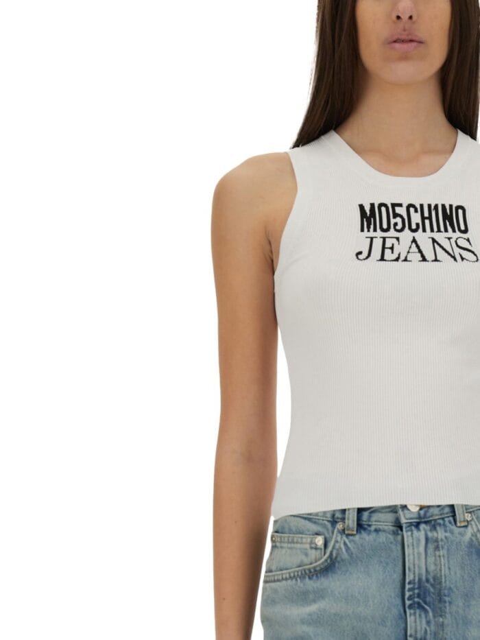 MOSCHINO JEANS TOPS WITH LOGO