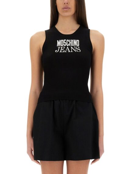 MOSCHINO JEANS TOPS WITH LOGO