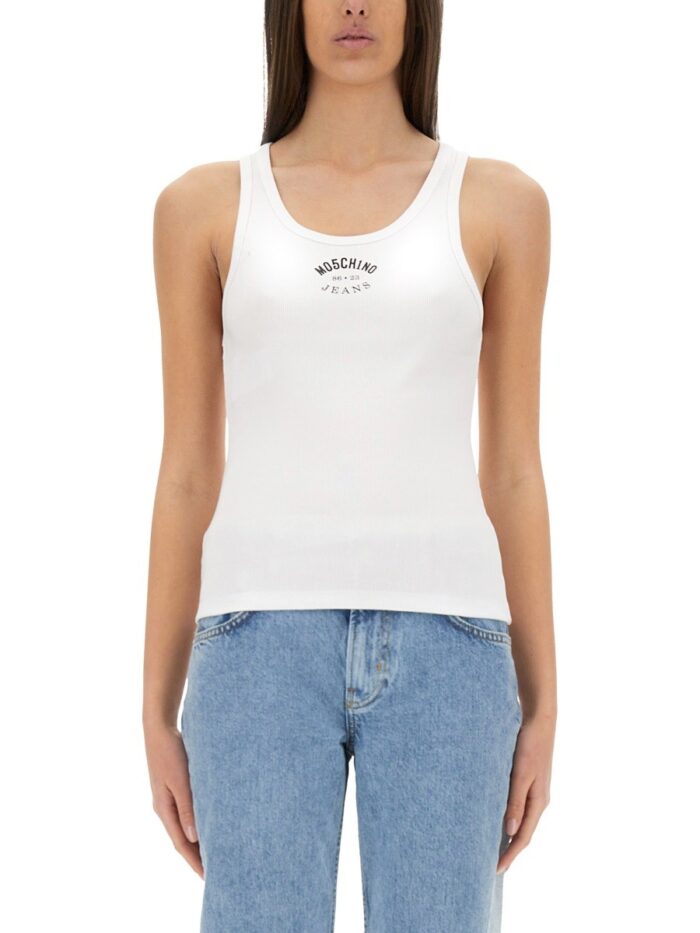MOSCHINO JEANS TOPS WITH LOGO