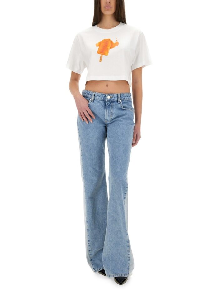 MOSCHINO JEANS TWO-TONE DENIM JEANS