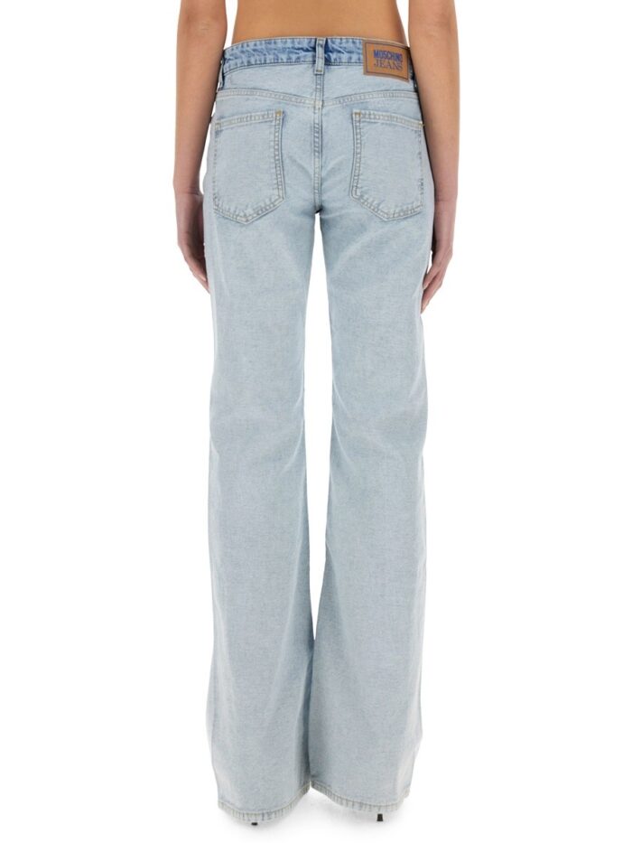 MOSCHINO JEANS TWO-TONE DENIM JEANS