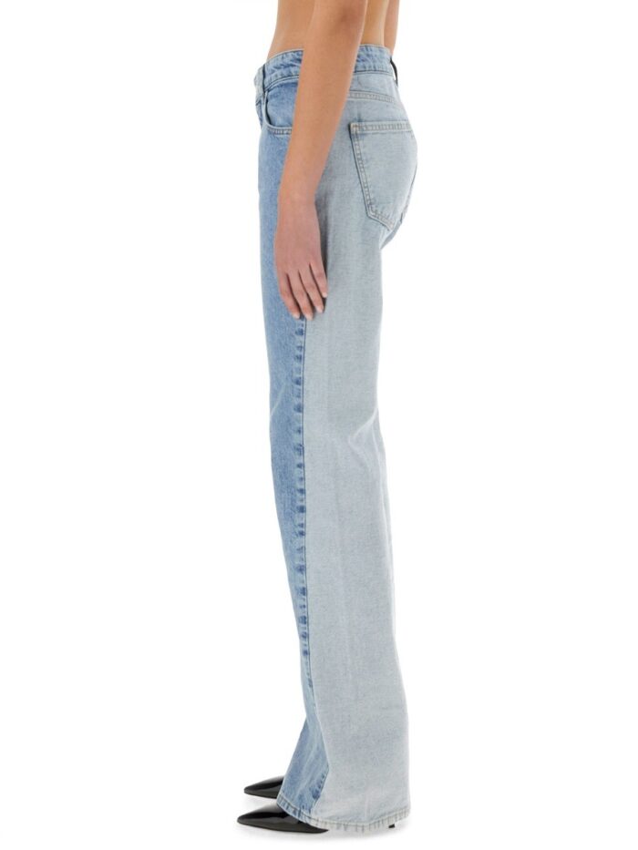 MOSCHINO JEANS TWO-TONE DENIM JEANS