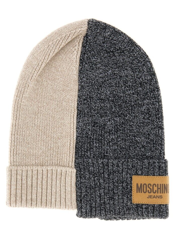 MOSCHINO JEANS WOOL CAP WITH LOGO