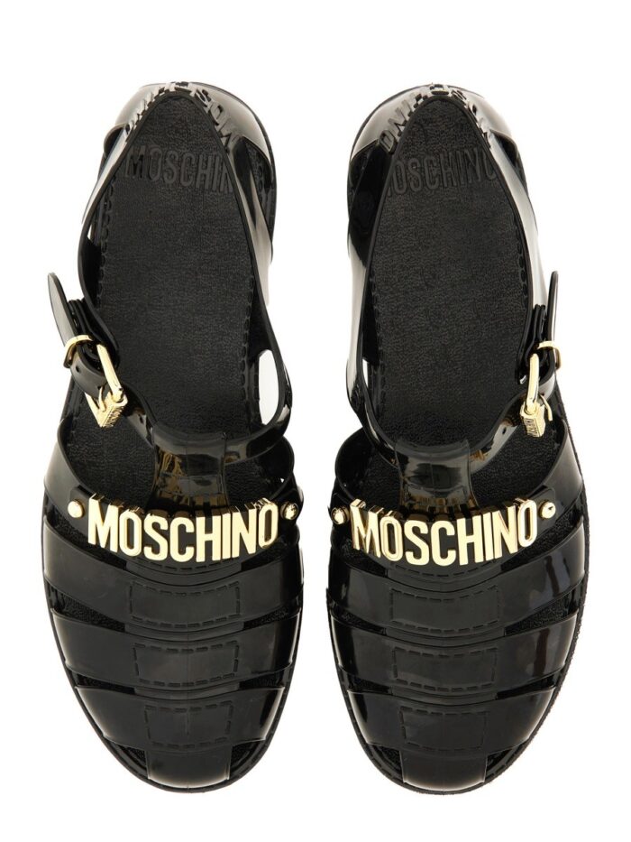 Moschino "JELLY" SANDAL WITH LETTERING LOGO