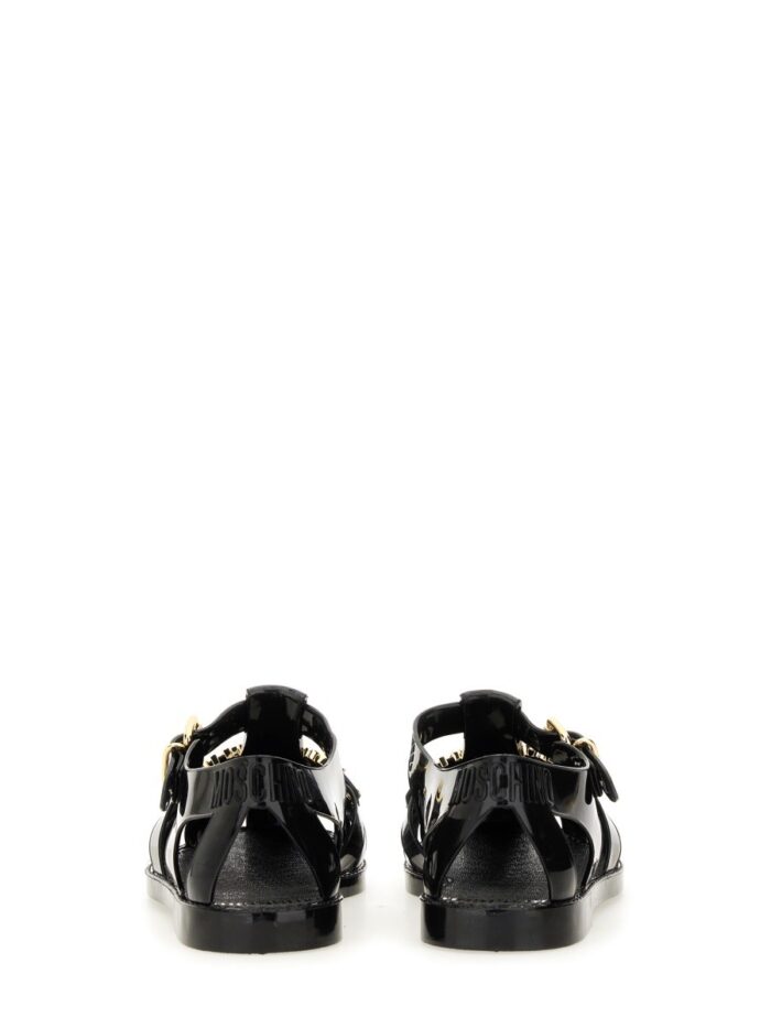 Moschino "JELLY" SANDAL WITH LETTERING LOGO