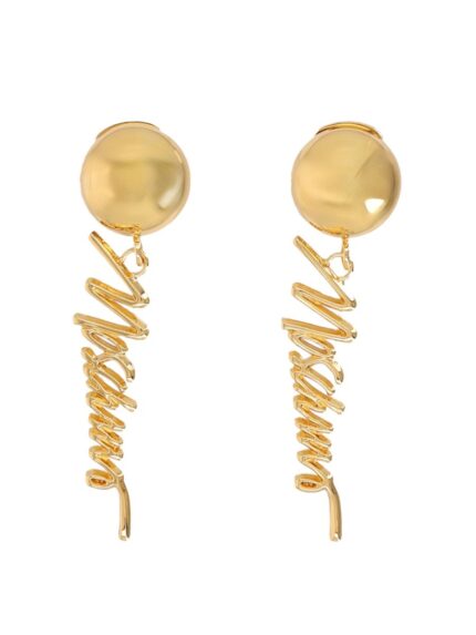 Moschino LOGO EARRINGS