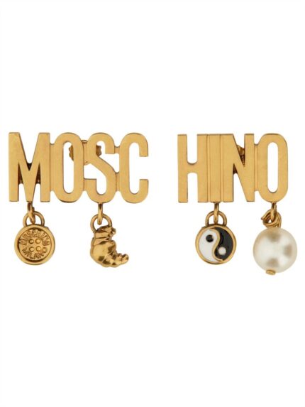 Moschino LOGO EARRINGS