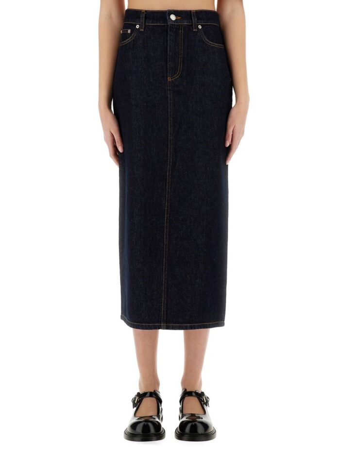 Moschino LONG DENIM SKIRT