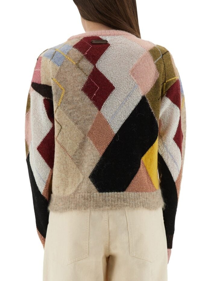 Moschino MESH WITH DIAMOND PATTERN