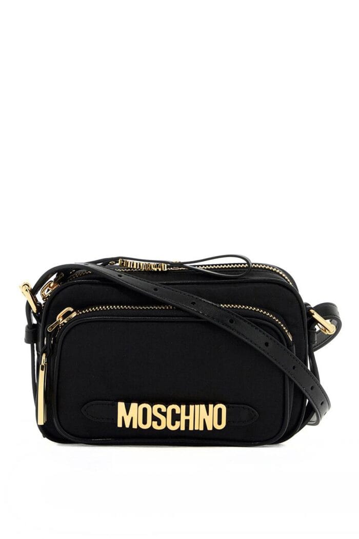 MOSCHINO Mini Shoulder Bag With Metal Logo