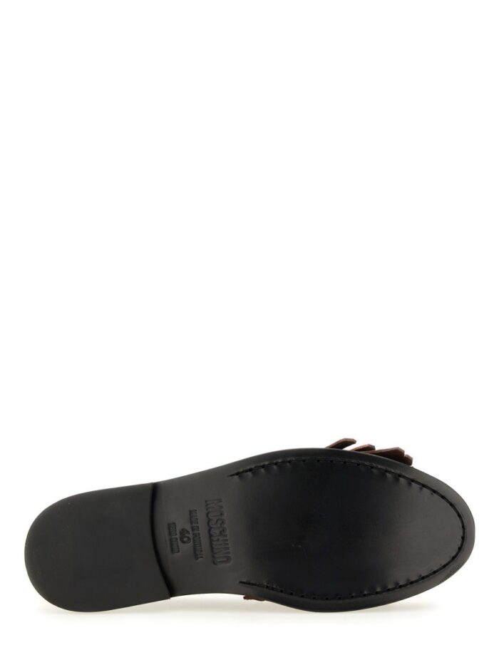 Moschino MOCCASIN WITH BANGS AND COIN