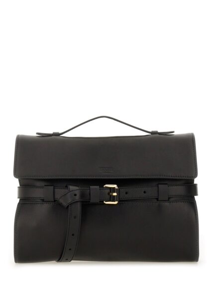Moschino NAPPA LEATHER "TIE ME" CLUTCH