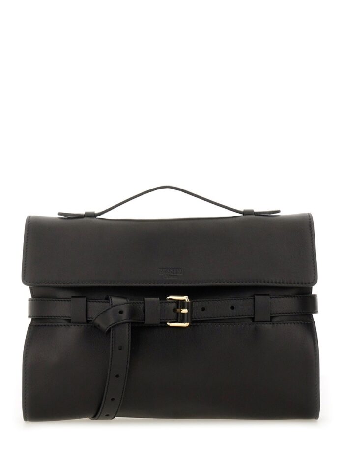 Moschino NAPPA LEATHER "TIE ME" CLUTCH