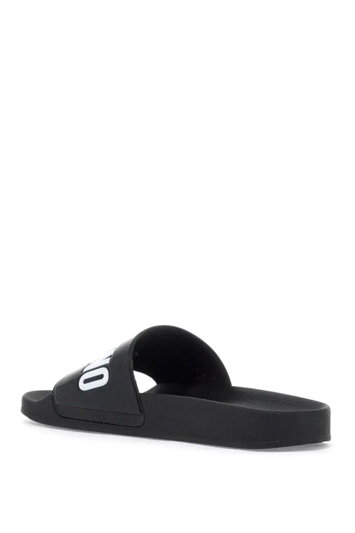 MOSCHINO Rubber Slides With Logo Branding