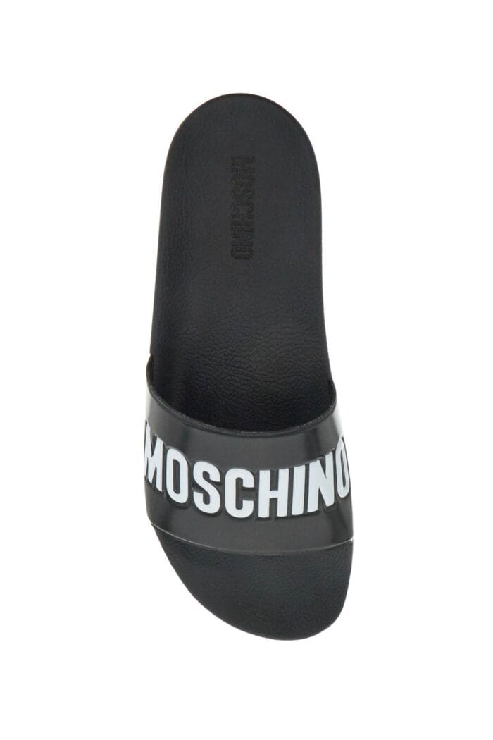 MOSCHINO Rubber Slides With Logo Branding