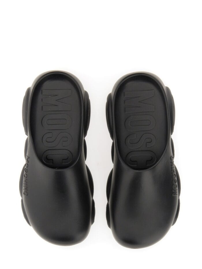 Moschino RUBBER TEDDY SOLE MULES