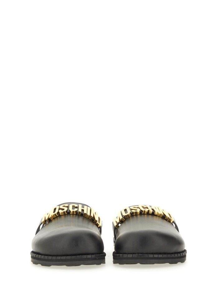 Moschino SABOT WITH LOGO LETTERING