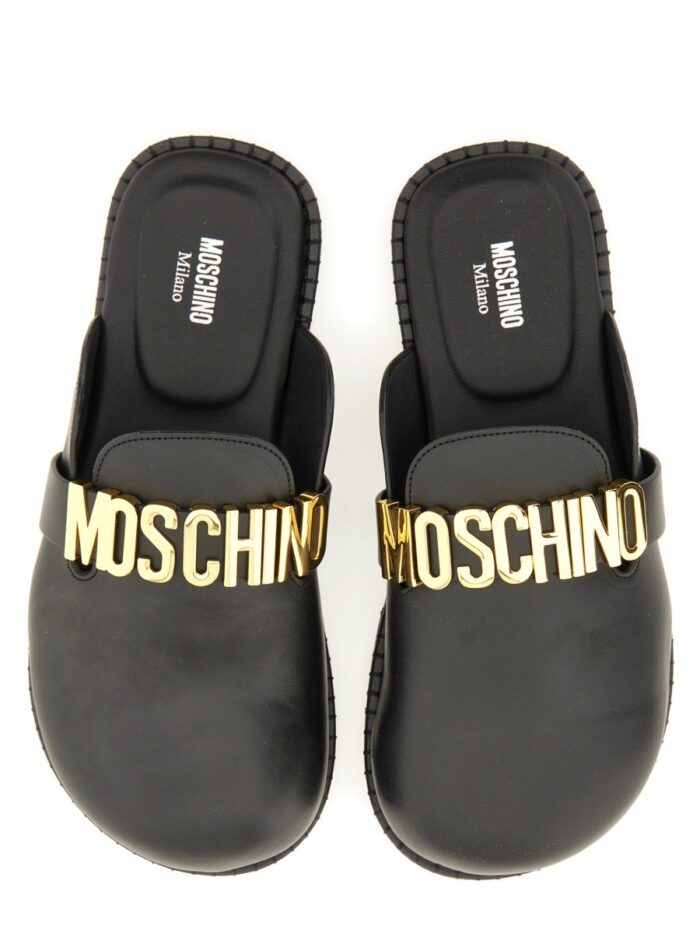 Moschino SABOT WITH LOGO LETTERING