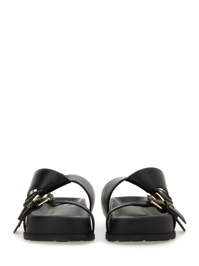 Moschino SANDAL WITH WOVEN BUCKLE