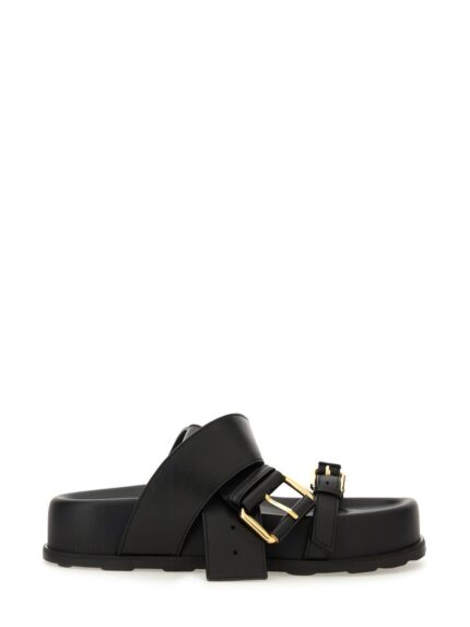 Moschino SANDAL WITH WOVEN BUCKLE