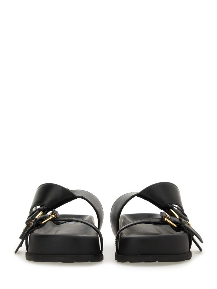 Moschino SANDAL WITH WOVEN BUCKLE