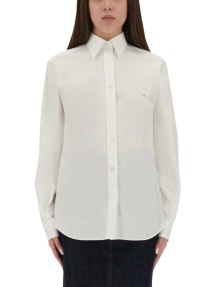 Moschino SHIRT WITH "GOOSE" EMBROIDERY