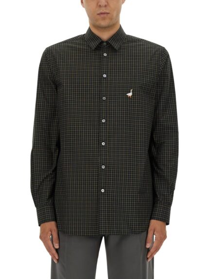 Moschino SHIRT WITH GOOSE EMBROIDERY