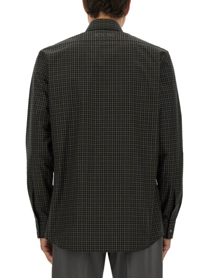 Moschino SHIRT WITH GOOSE EMBROIDERY