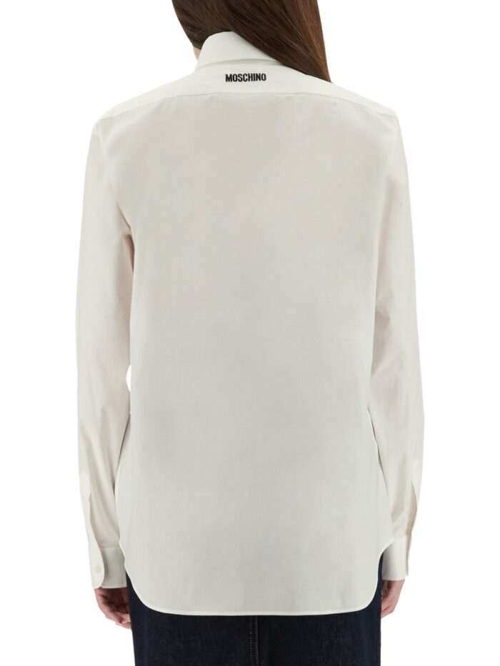 Moschino SHIRT WITH "GOOSE" EMBROIDERY