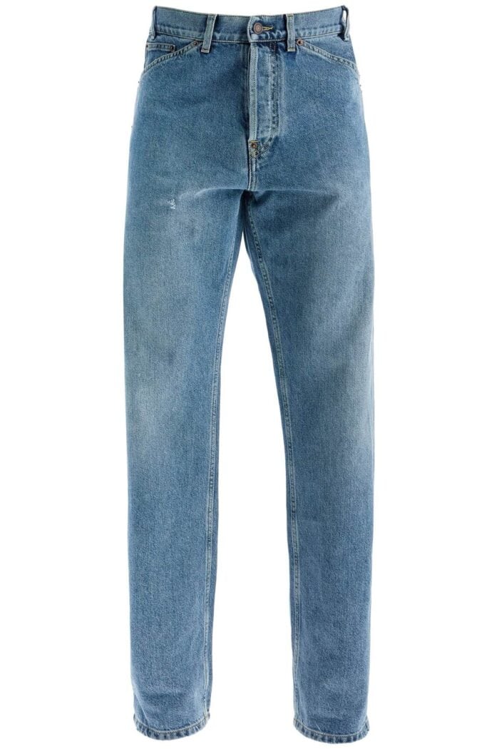 MOSCHINO Straight Jeans With Adjustable Waistband