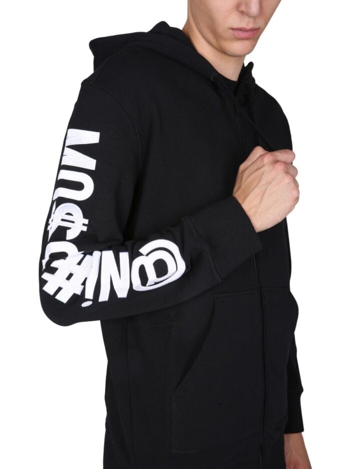 Moschino SWEATSHIRT WITH LOGO EMBROIDERY