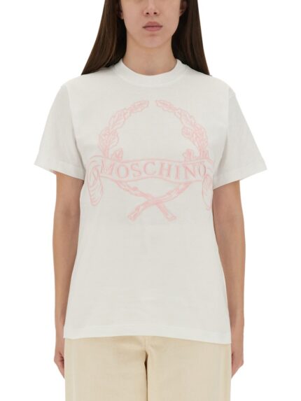 Moschino T-SHIRT WITH EMBROIDERY