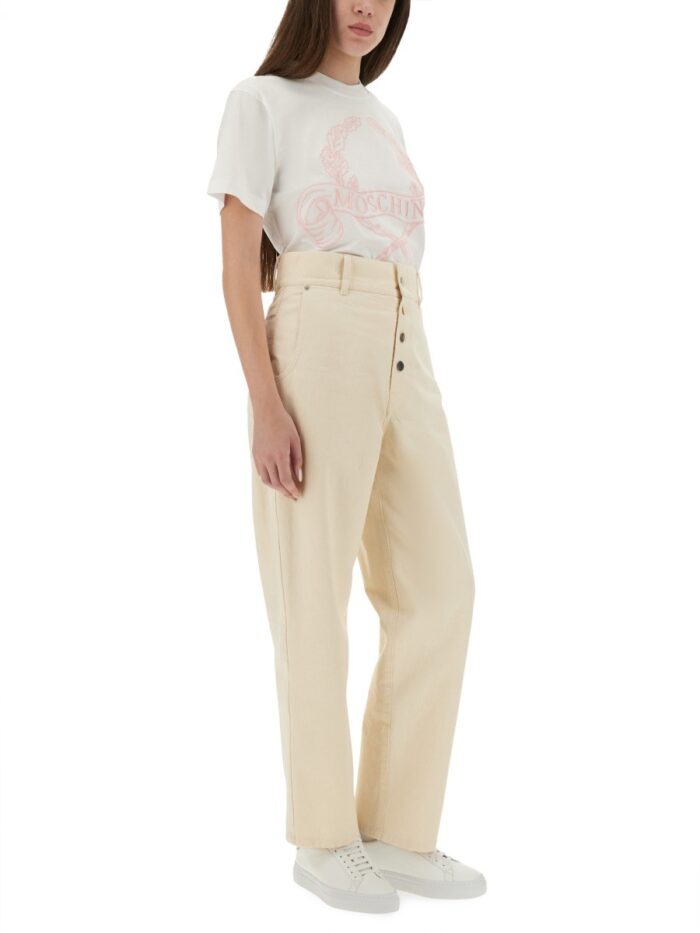 Moschino T-SHIRT WITH EMBROIDERY