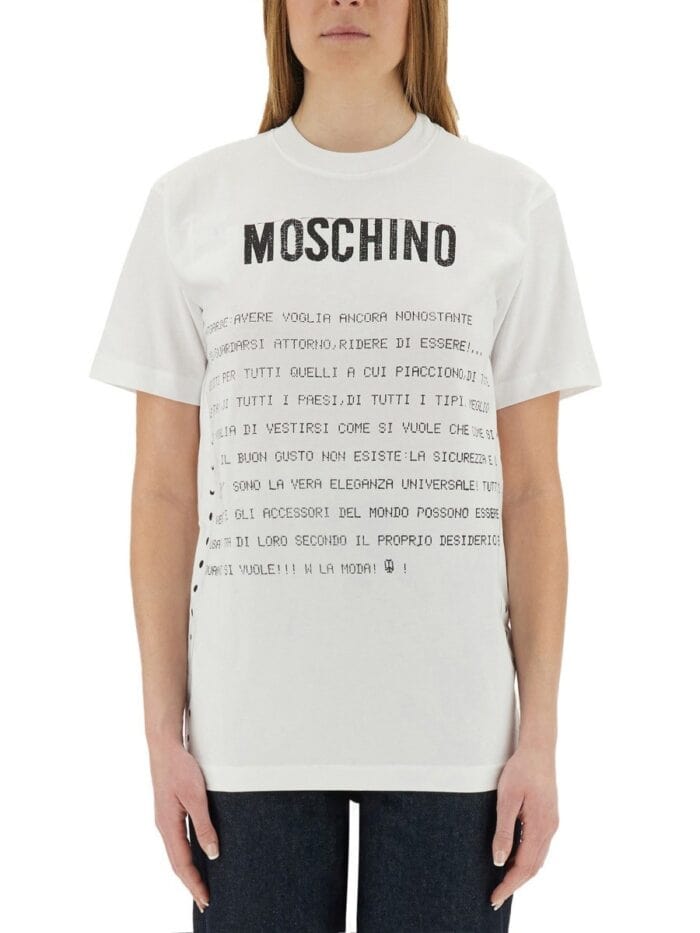 Moschino T-SHIRT WITH PRINT