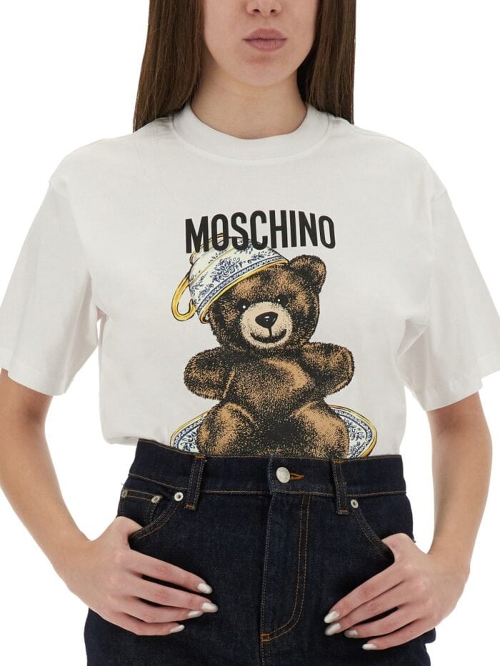 Moschino T-SHIRT WITH "TEDDY" PRINT