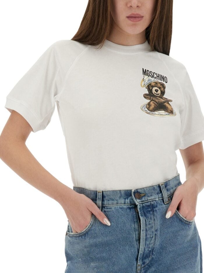 Moschino T-SHIRT WITH "TEDDY" PRINT