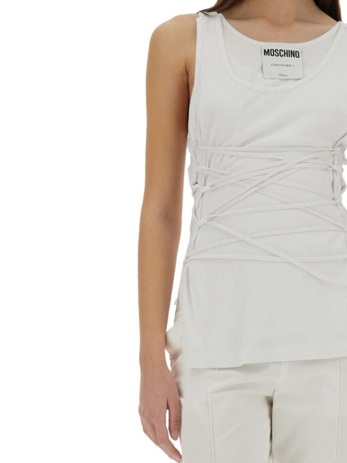 Moschino TANK TOP WITH LACES