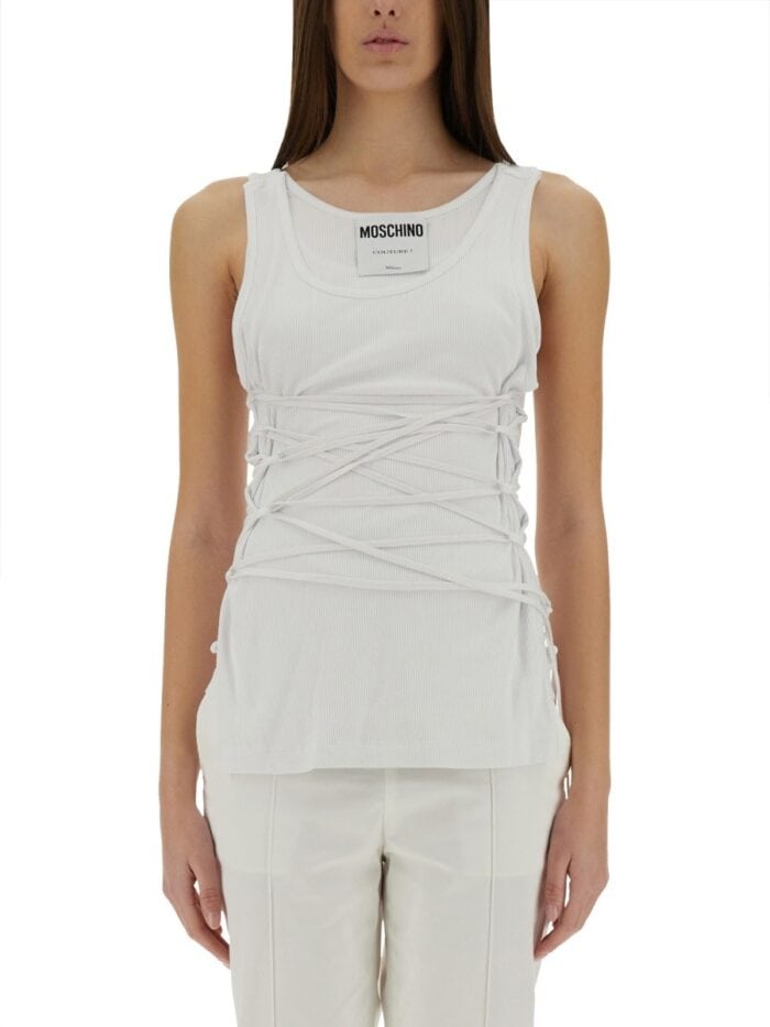 Moschino TANK TOP WITH LACES