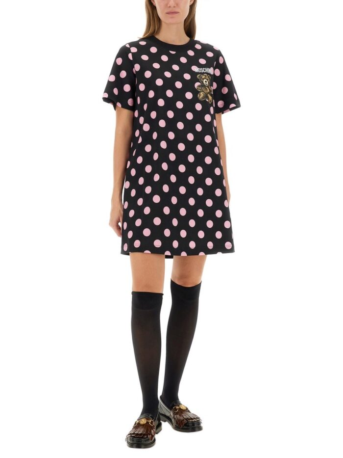 Moschino "TEDDY POLKA DOTS" DRESS