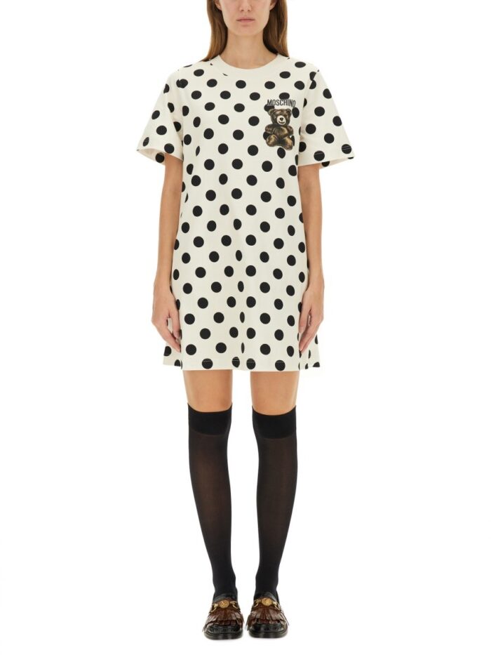 Moschino "TEDDY POLKA DOTS" DRESS